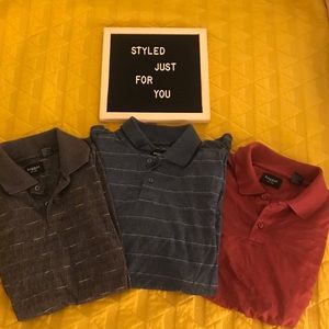 Set of Three Haggar Polo Shirts